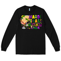 Black mardi gras drinking team margaritas Long Sleeve Tee - CowGirlArtShop