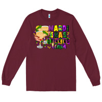 Burgundy mardi gras drinking team margaritas Long Sleeve Tee - CowGirlArtShop