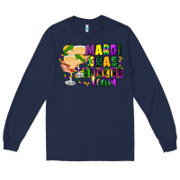 Navy mardi gras drinking team margaritas Long Sleeve Tee - CowGirlArtShop