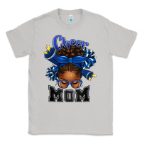 Moon Dust Cheer Mom Afro Messy Bun Classic Tee - texasbilliewilder