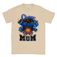 Mushroom Cheer Mom Afro Messy Bun Classic Tee - texasbilliewilder