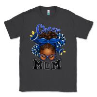 Smoke Cheer Mom Afro Messy Bun Classic Tee - texasbilliewilder