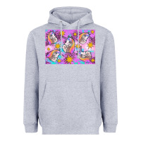 Heather Grey unicorn Heavyweight Hoodie - Artiststas