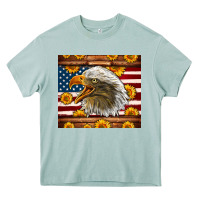Arona American Flag Eagle Tumbler Heavy Core Tee - LillyAllenDesigns