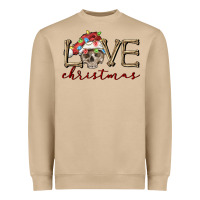 Mushroom skull love christmas Heavyweight Sweatshirt - FaDigitalArtStudio