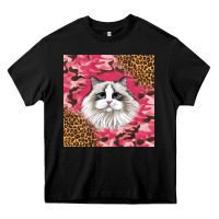 Black ragdoll cat Heavy Core Tee - LillyAllenDesigns