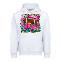White tackle breast cancer Urban Hoodie - AdoDesignShop