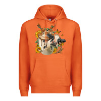 Carrot Black And White Cow Coffee Premium Hoodie - FaDigitalArtStudio