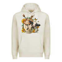 Oatmeal Heather Black And White Cow Coffee Premium Hoodie - FaDigitalArtStudio