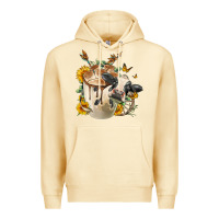 Pina Colada Black And White Cow Coffee Premium Hoodie - FaDigitalArtStudio