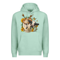 Seafoam Black And White Cow Coffee Premium Hoodie - FaDigitalArtStudio