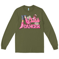 Army Green crush cancer Long Sleeve Tee - CowGirlArtShop