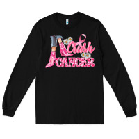Black crush cancer Long Sleeve Tee - CowGirlArtShop