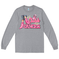 Heather Grey crush cancer Long Sleeve Tee - CowGirlArtShop
