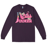 Plum crush cancer Long Sleeve Tee - CowGirlArtShop