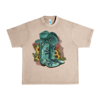French Oak Turquoise Cowboy Boots Urban Heavy Tee - JahusDesignShop