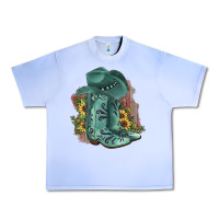 Grape Ice Turquoise Cowboy Boots Urban Heavy Tee - JahusDesignShop