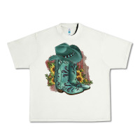Pistachio Turquoise Cowboy Boots Urban Heavy Tee - JahusDesignShop