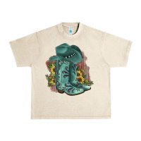 Sandshell Turquoise Cowboy Boots Urban Heavy Tee - JahusDesignShop