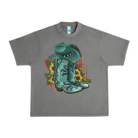 Tornado Turquoise Cowboy Boots Urban Heavy Tee - JahusDesignShop