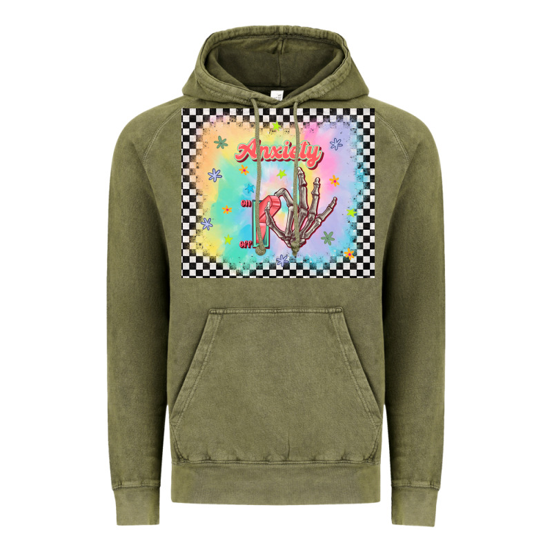 Anxiety On Tumbler Vintage Hoodie by TumblerDesignByShophia | Teevron