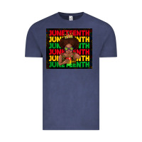 Vintage Denim juneteenth cute kid Vintage Tee - TumblerDesignByShophia