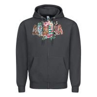 Smoke abuela flowers Zipper Hoodie - RacoonDesign