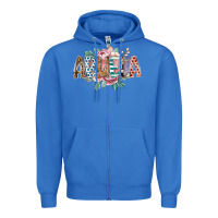 True Royal abuela flowers Zipper Hoodie - RacoonDesign