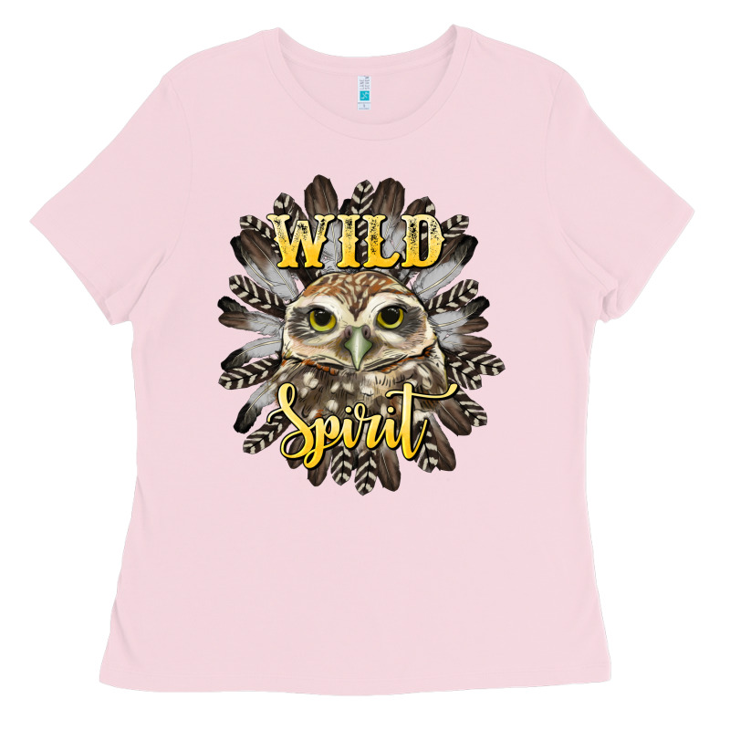 Wild Spirit Owl Ladies Tee by BarkalooDesign | Teevron