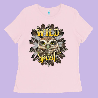 Wild Spirit Owl Ladies Tee Designed By Barkaloodesign