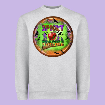 Spooky Teacher Heavyweight Sweatshirt Designed By Bundleandbundleshop