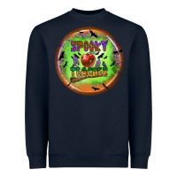 Navy Spooky Teacher Heavyweight Sweatshirt - BundleAndBundleShop