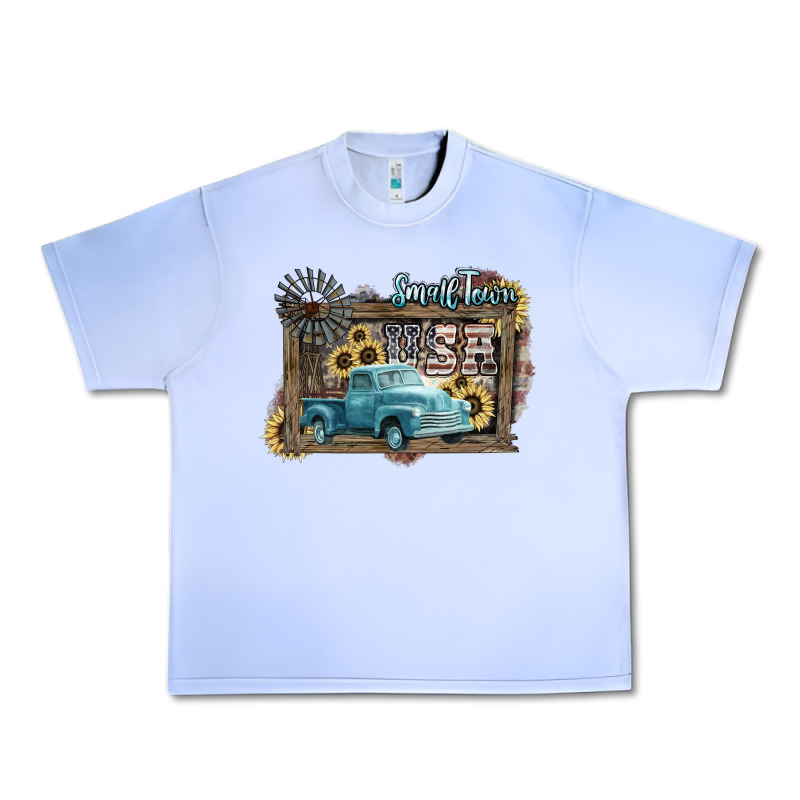 Small Town Usa Truck 4th Of July Urban Heavy Tee by HowdyJamesFarm | Teevron