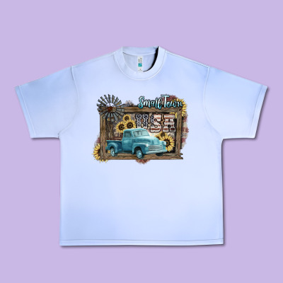 Small Town Usa Truck 4th Of July Urban Heavy Tee Designed By Howdyjamesfarm