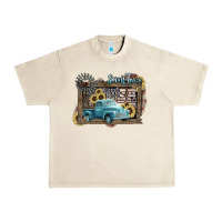 Sandshell Small town USA truck 4th of july Urban Heavy Tee - HowdyJamesFarm