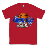Red Game day Basketball Classic Tee - NancyCooperArtShop
