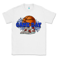White Game day Basketball Classic Tee - NancyCooperArtShop