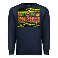 Navy Spooky mama Premium Sweatshirt - Artiststas