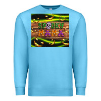 Ocean Blue Spooky mama Premium Sweatshirt - Artiststas