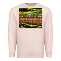 Pale Pink Spooky mama Premium Sweatshirt - Artiststas