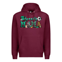 Burgundy soccer mama Premium Hoodie - Jasminsmagicworld