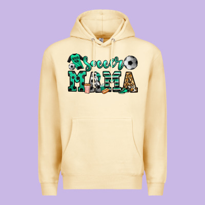 Soccer Mama Premium Hoodie Designed By Jasminsmagicworld