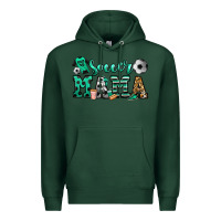 Sports Green soccer mama Premium Hoodie - Jasminsmagicworld