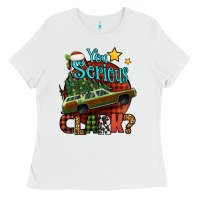 You Serious Clark With Christmas Car Ladies Tee | Teevron