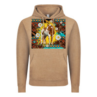 Vintage Coffee aztec tribal horse Vintage Hoodie - TumblerDesignByShophia
