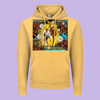 Aztec Tribal Horse Vintage Hoodie Designed By Tumblerdesignbyshophia