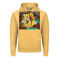 Vintage Mustard aztec tribal horse Vintage Hoodie - TumblerDesignByShophia