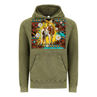 Vintage Olive aztec tribal horse Vintage Hoodie - TumblerDesignByShophia
