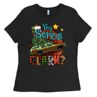 Black you serious clark with christmas car Ladies Tee - Jasminsmagicworld