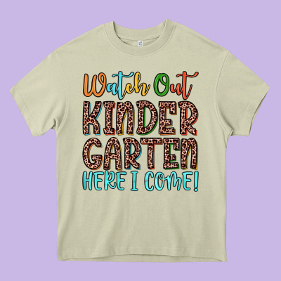 Watch Out Kindergarten Here I Come! Heavy Core Tee Designed By Jahusdesignshop